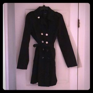 Express black trench coat